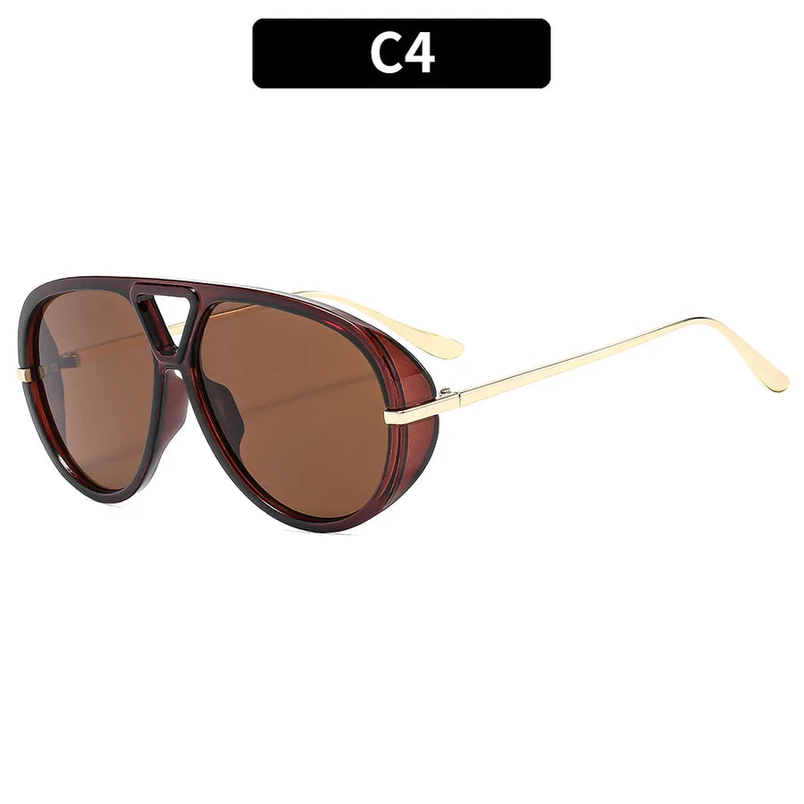 Casual Solid Color Ac toad glasses Full Frame Women's Sunglasses