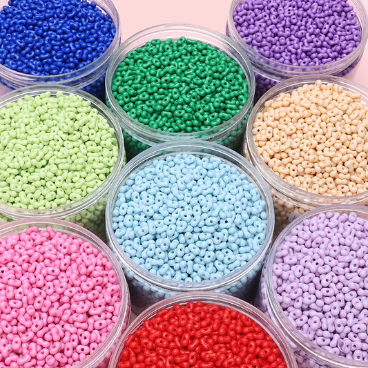 1 Set Arylic Solid Color Beads