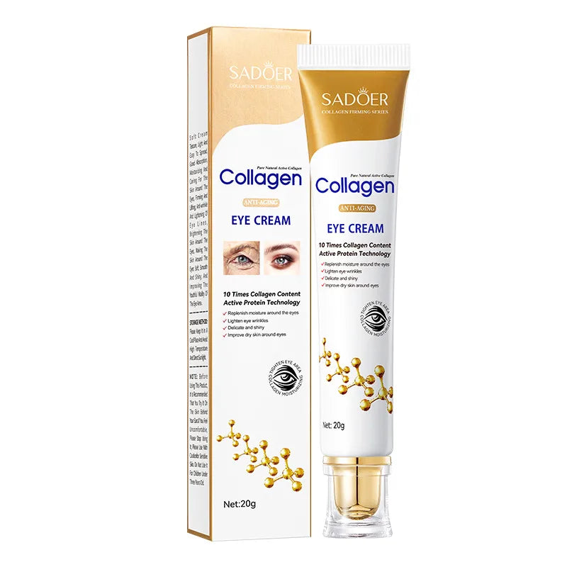 English SADOER collagen anti-wrinkle eye cream moisturizing hydrating eye care eye cream   Wholesale