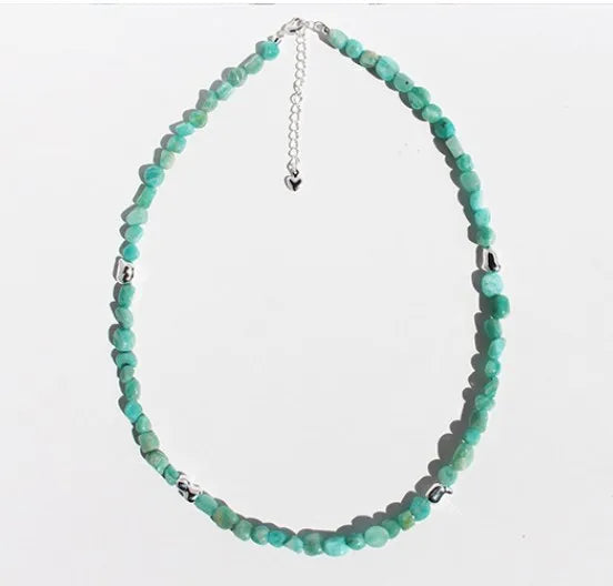 Casual Simple Style Geometric natural stone Brass Necklace In Bulk