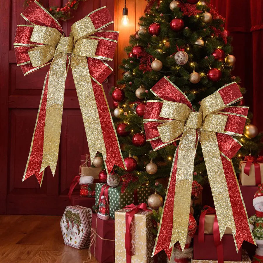 Christmas Cute Exaggerated Bow Knot Indoor Party Festival Decorative Props