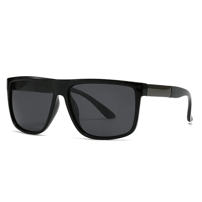 Casual Simple Style Solid Color Pc Gradient Tinted Lenses Square Full Frame Women's Sunglasses