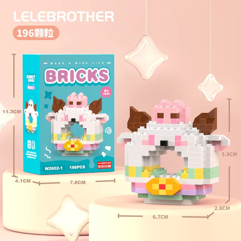 Children Unisex Animal Cartoon Plastic Building Toys
