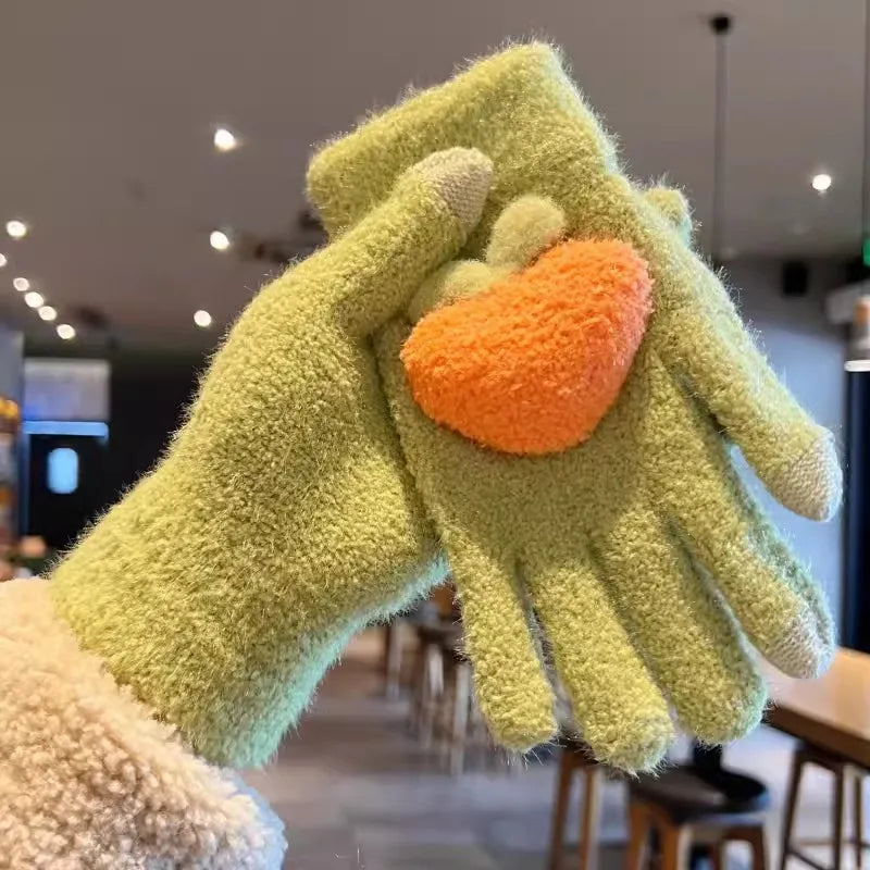 unisex simple style solid color gloves 1 set