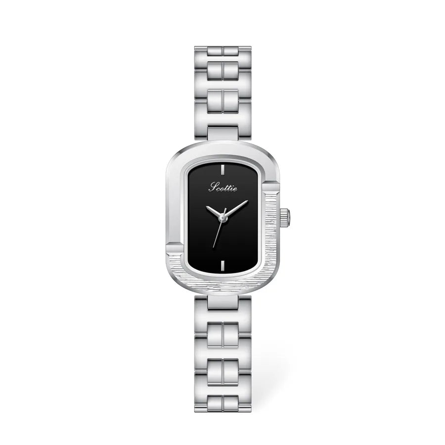 Elegant Luxurious Commute Rectangle Butterfly Double Snap Quartz Watch