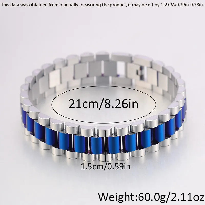 Retro Classic Style Geometric 304 Stainless Steel Plating Unisex Bracelets Men Chain Bracelets