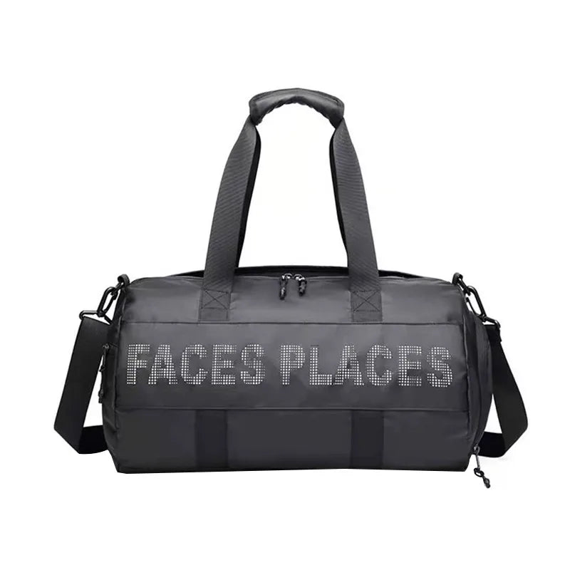 Dry and Wet Separate Gym Bag Crossbody Sports Yoga Bag Handbag Women's Travel Bag Large Capacity Waterproof Swimming Bag