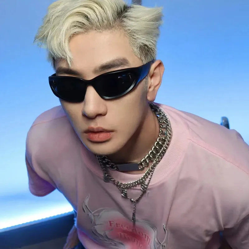 Casual Basic Simple Style Geometric Pc Special-Shaped Mirror Full Frame Men's Sunglasses