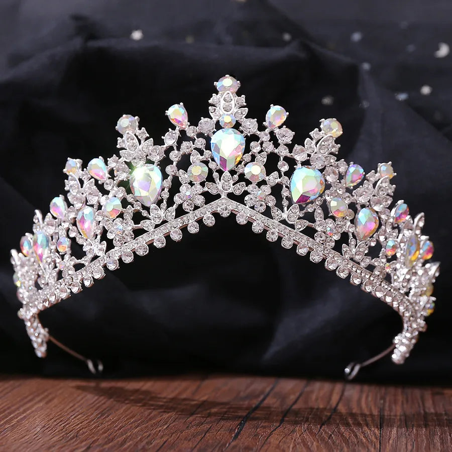 fashion water droplets crown alloy rhinestone crown 1 piece