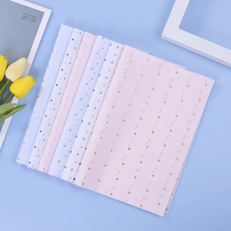korean stars and dots wrapping sydney paper