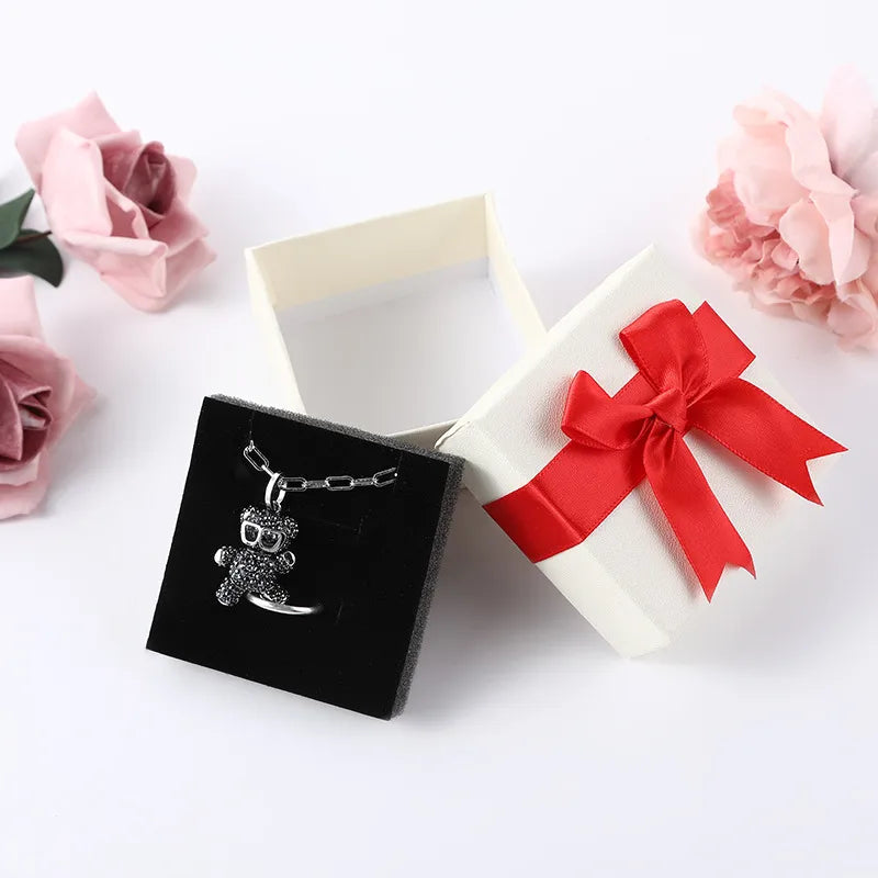 1 Piece Paper Modern Style Daily Bow Knot Jewelry Boxes