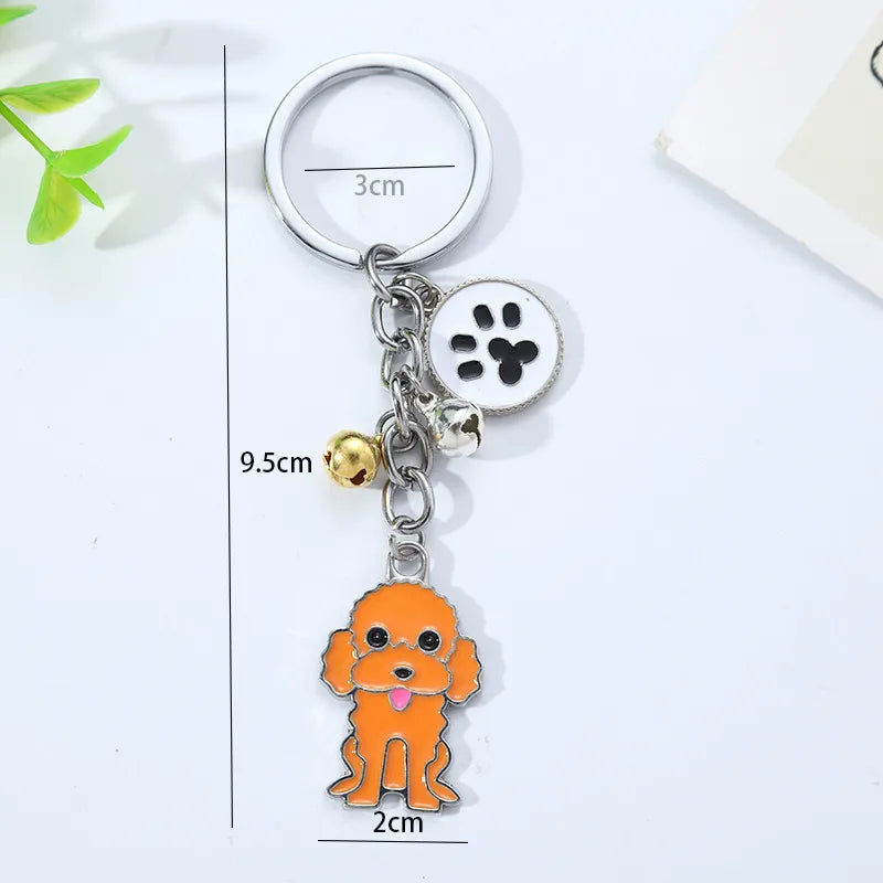 Cute Dog Alloy Children'S Day Christmas Unisex Unisex Bag Pendant Keychain