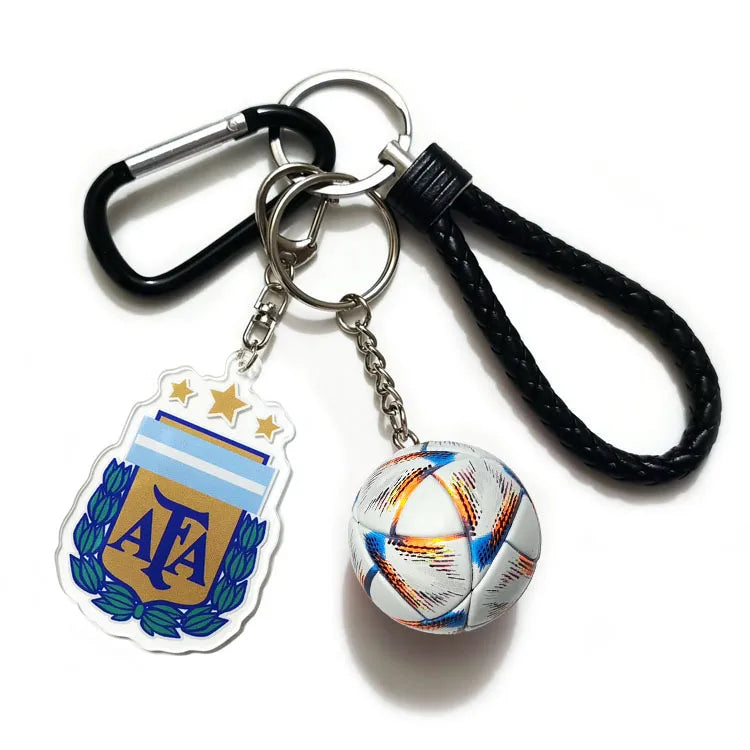 Streetwear Letter Football Acrylic + Plastic Plastic Unisex Spring Ring Trigger Clasp Closure Keychain