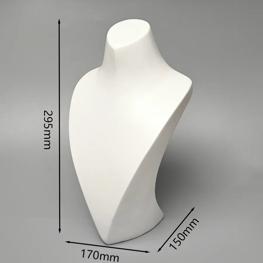 Resin Necklace Stand Portrait Neck Jewelry Display Props Accessories Showcase Handmade Simple New Style Pure Color Design