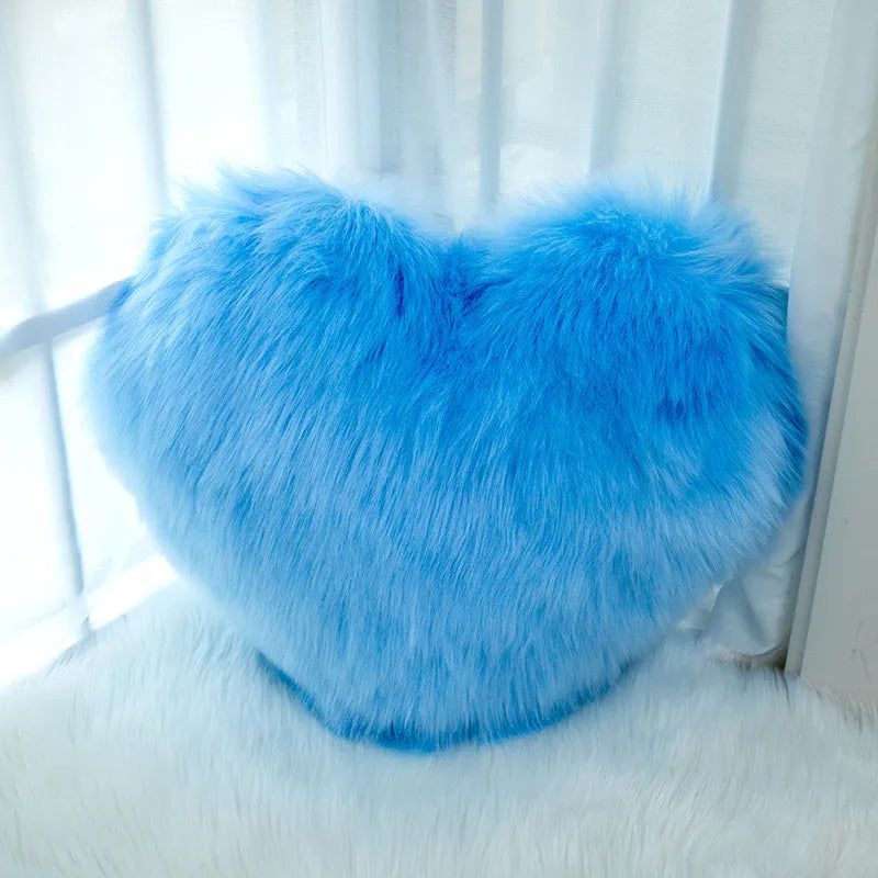 simple style classic style solid color flannel throw pillow