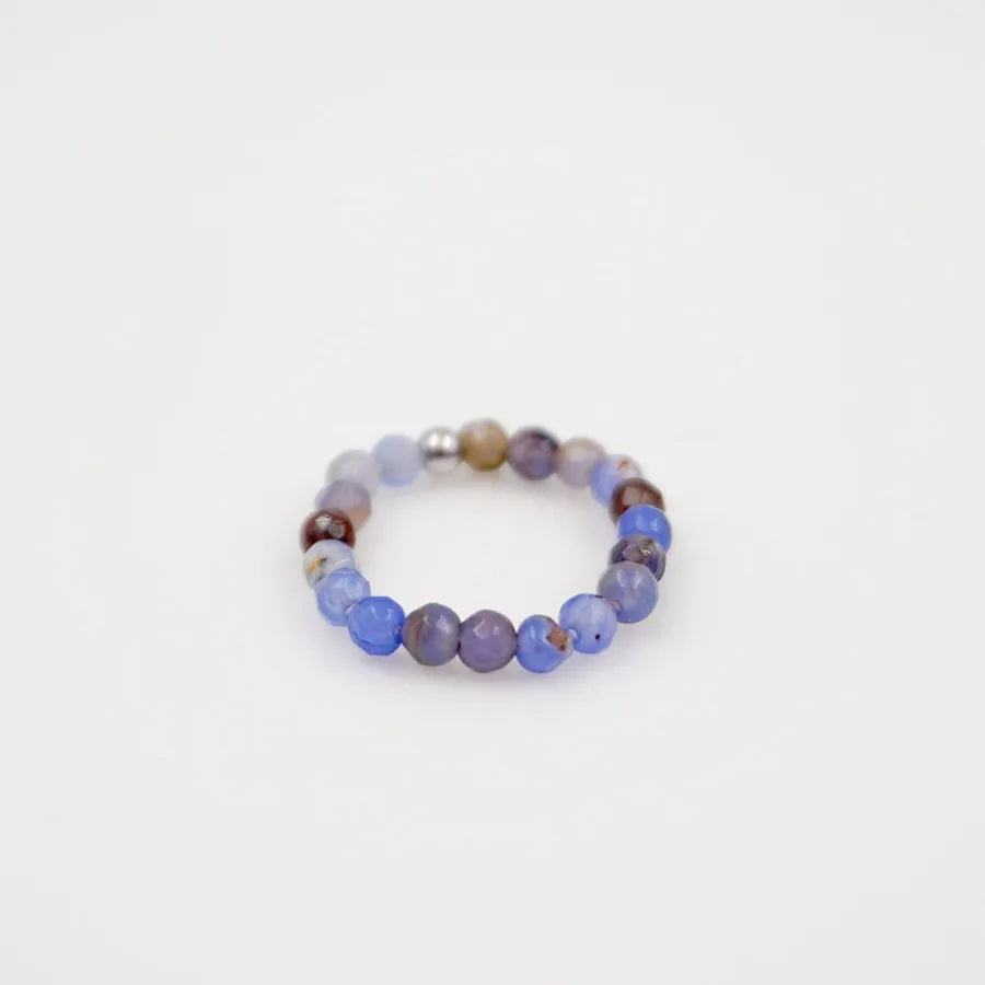 Casual Sweet Artistic Round natural stone Rings In Bulk