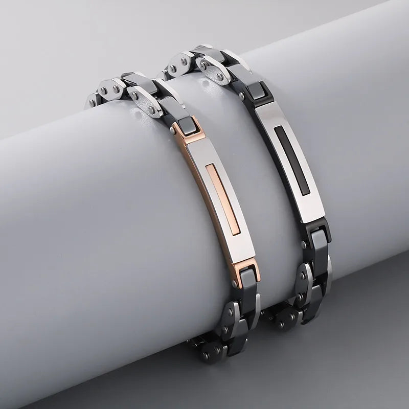 Casual Simple Style Geometric Anchor 304 Stainless Steel Men's Bracelets