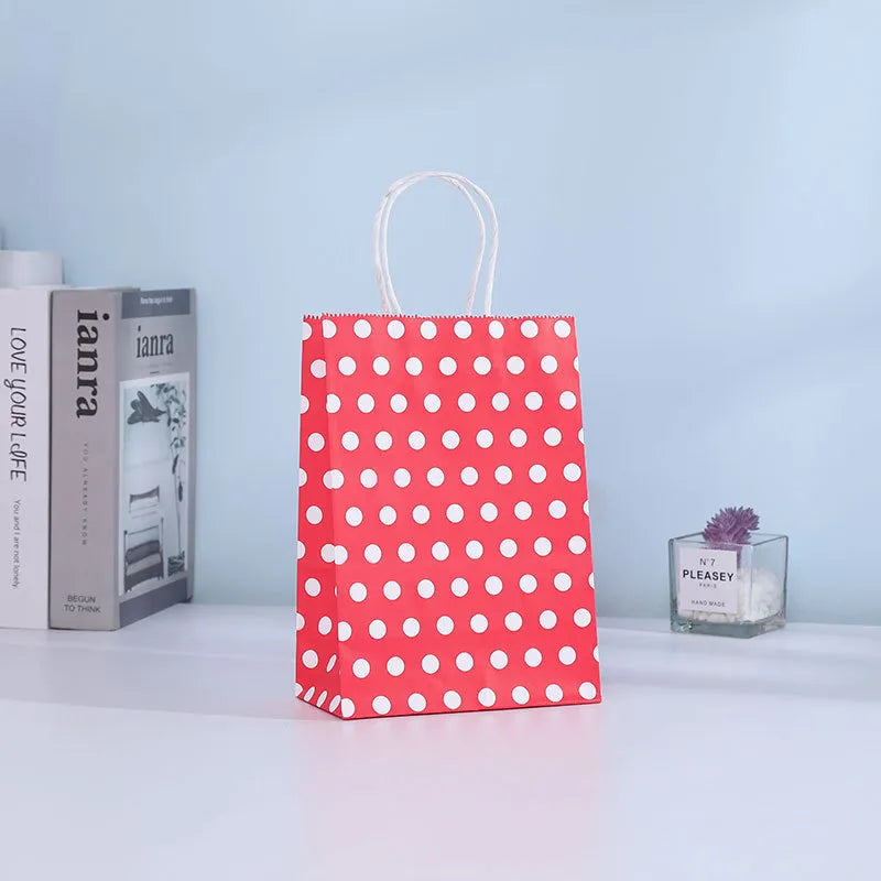 birthday polka dots kraft paper party gift wrapping supplies