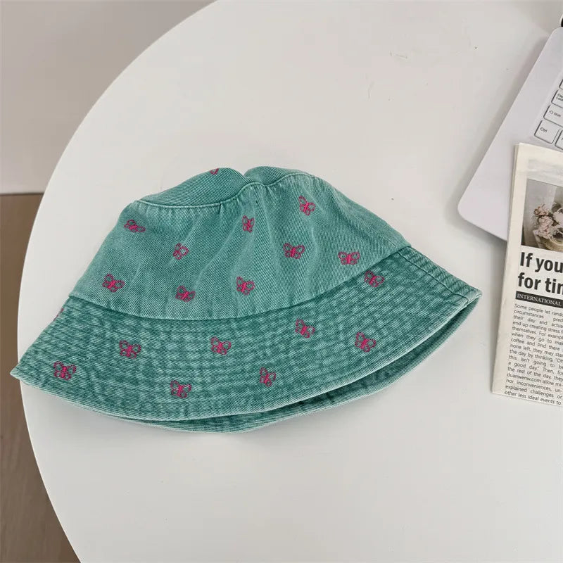 Women's Basic Butterfly Ear Warap Bucket Hat