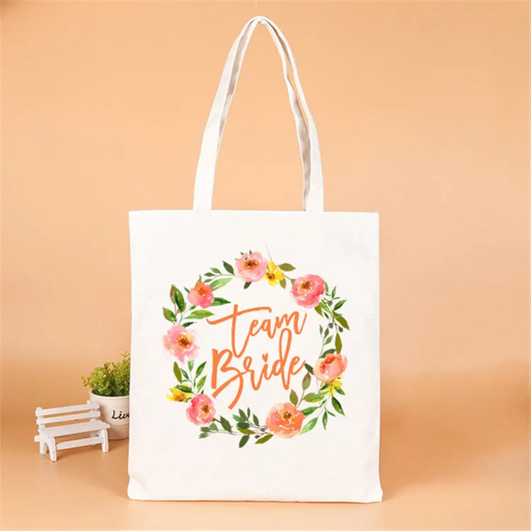 letter linen party gift bags