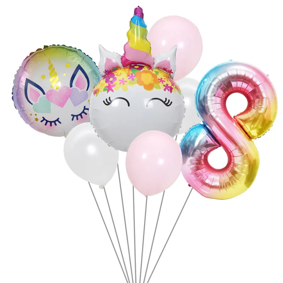 cute rainbow star  aluminum film home party carnival balloons