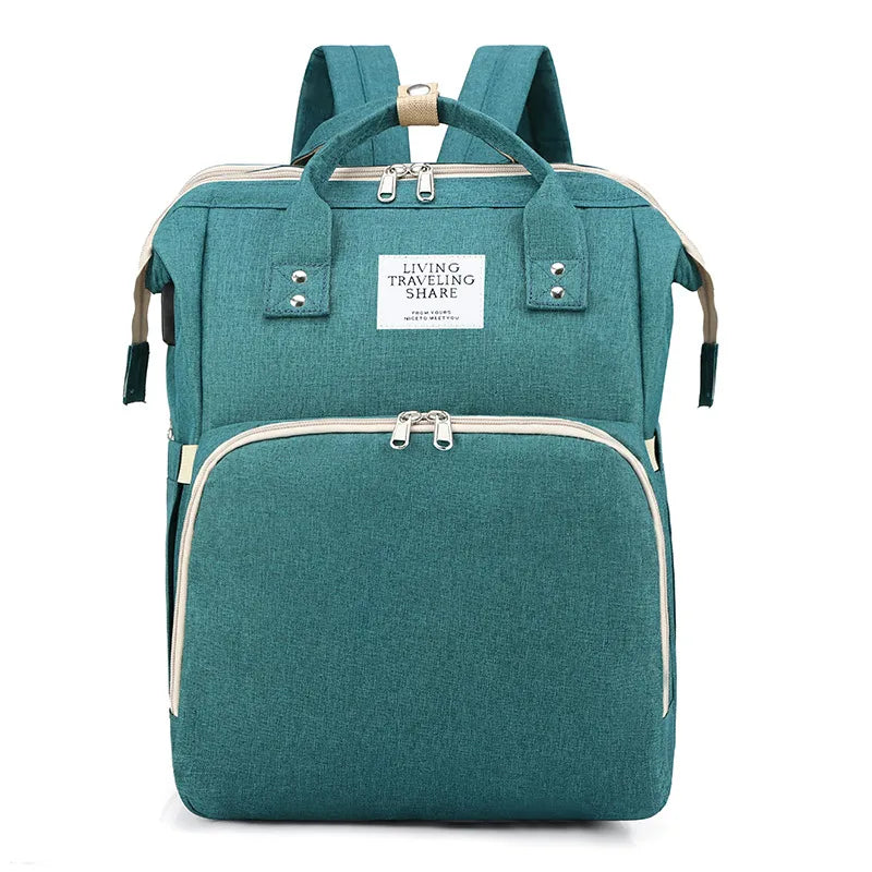 Wholesale  multi-functional mommy bag with USB large capacity baby bag folding baby bag to be produced bag mother bag