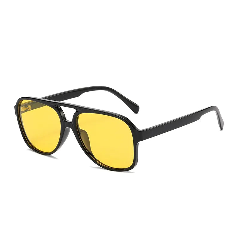 retro solid color ac toad glasses full frame men's sunglasses