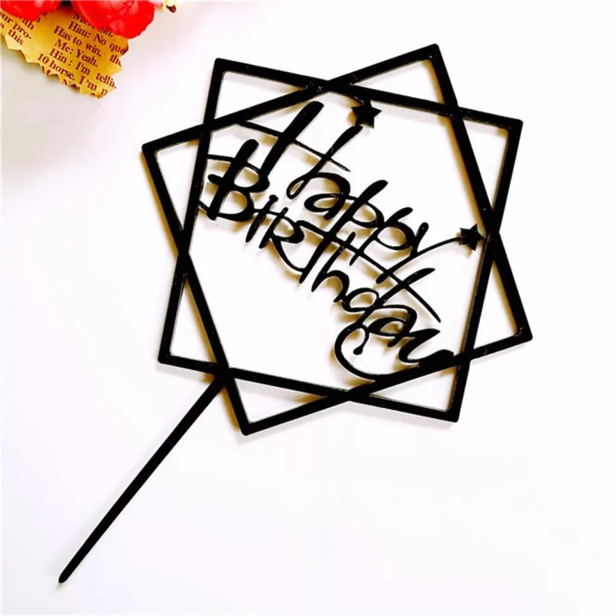 Christmas Casual Letter Heart Shape Arylic Birthday Cake Decorating Supplies Cake Decorating Supplies