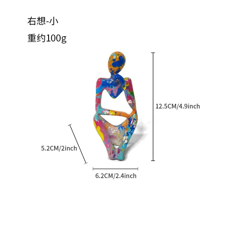 Simple Style Artistic Human Resin Ornaments Artificial Decorations