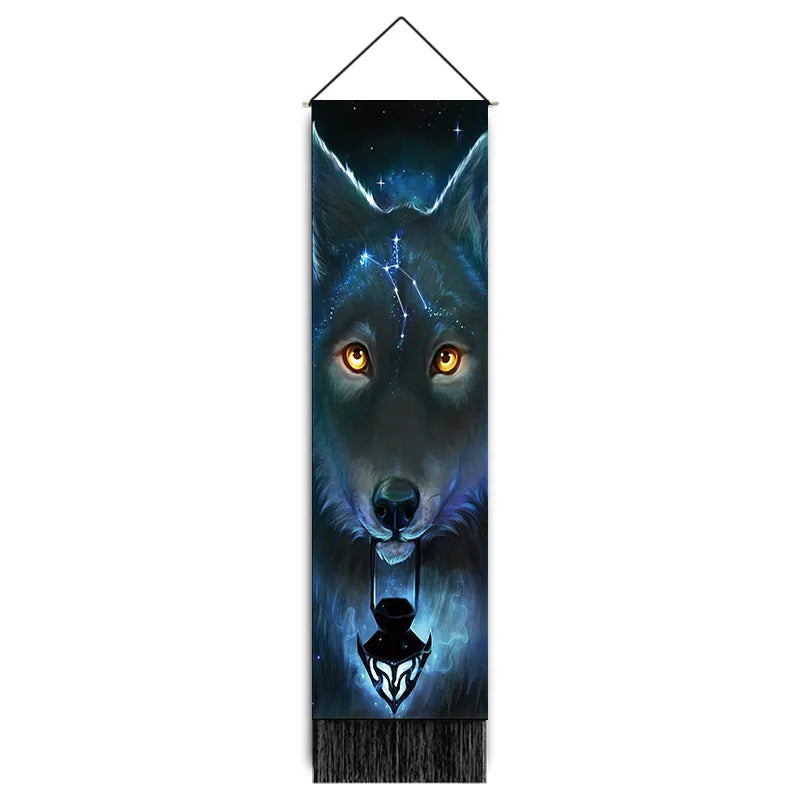 casual lion polyester tapestry artificial decorations