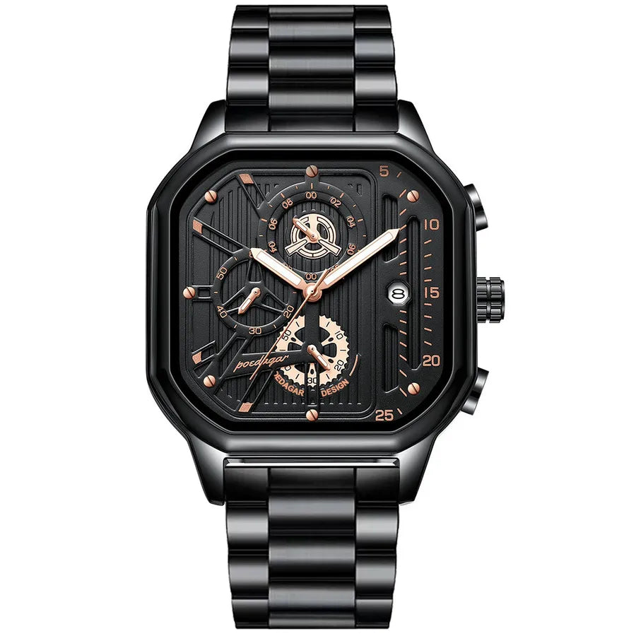 sports geometric buckle quartz men's watches