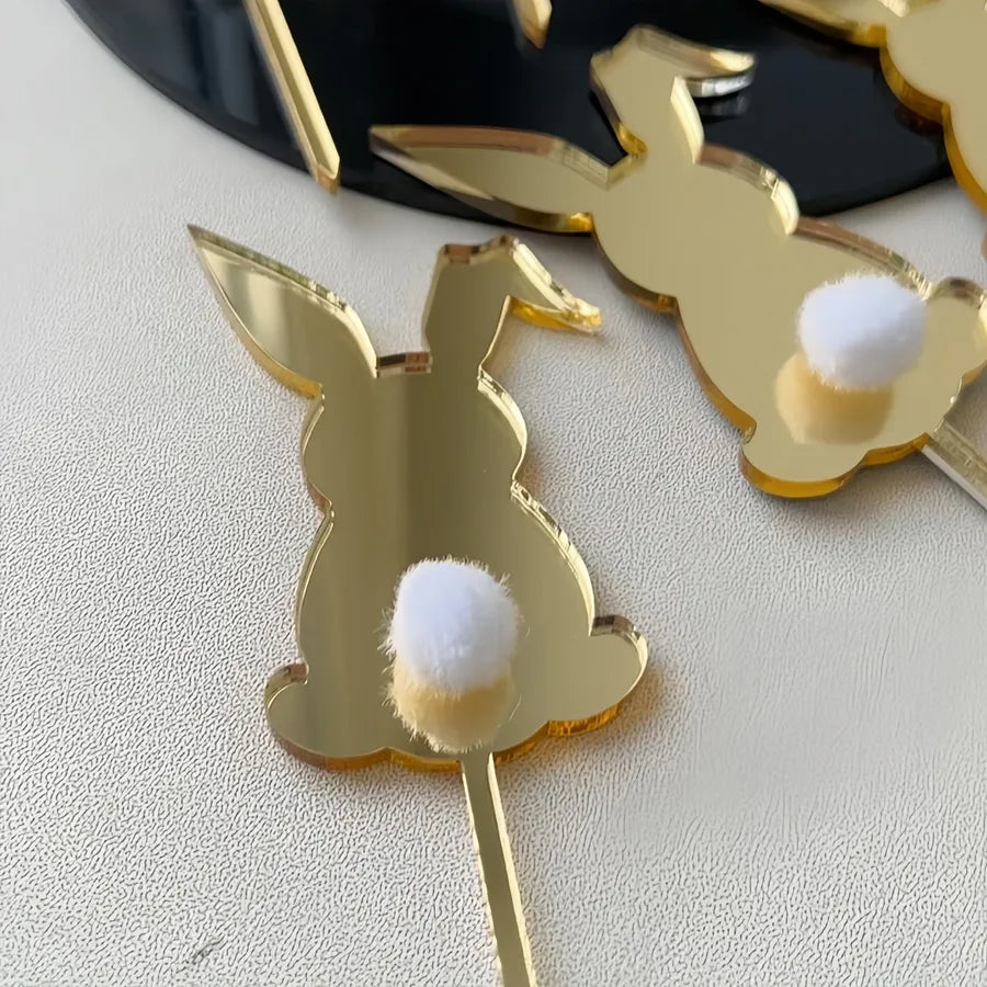 Easter Birthday Cute Rabbit Letter Acrylic Party Birthday Cake Decorating Supplies Party Supplies Cake Decorating Supplies 1 Piece