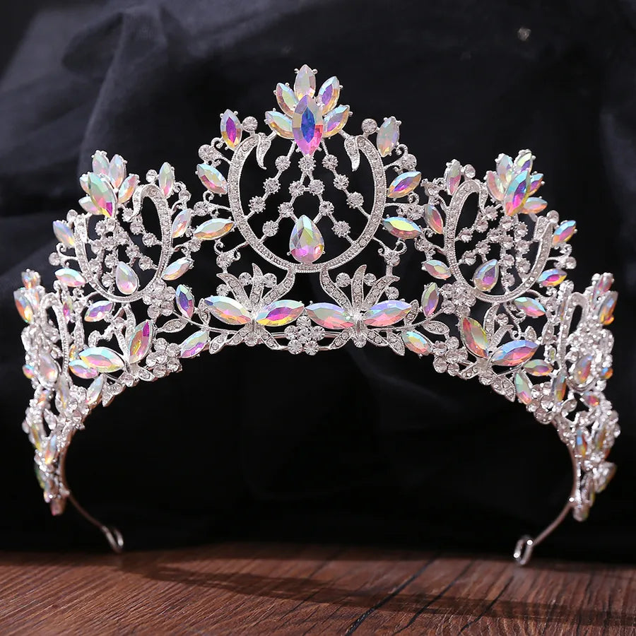fashion water droplets crown alloy rhinestone crown 1 piece