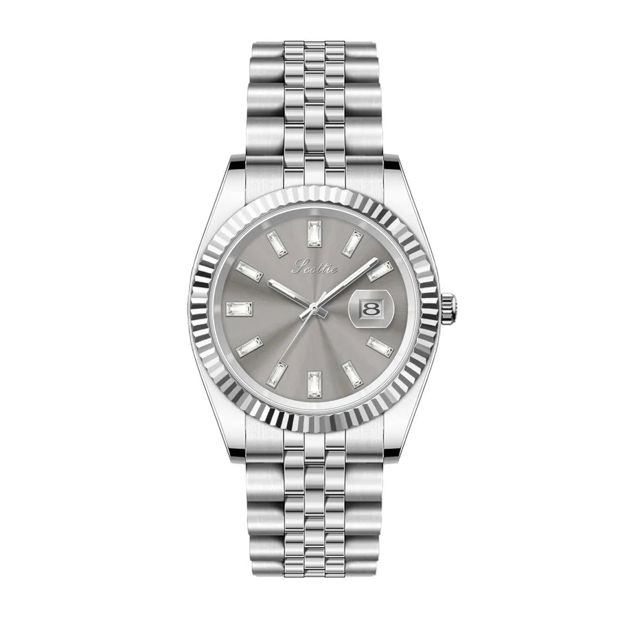 Casual Simple Style Commute Round Butterfly Double Snap Quartz Watch
