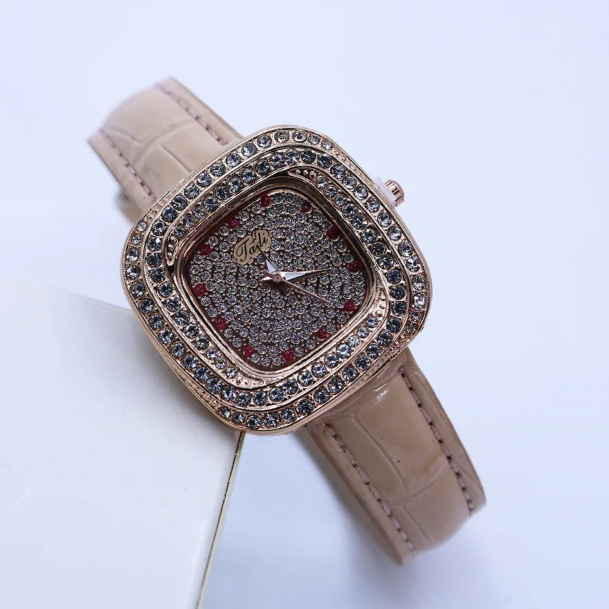 Casual Solid Color Buckle Quartz Women's Watches