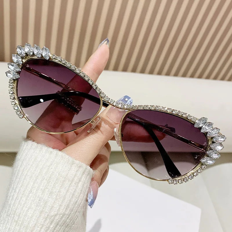Elegant Hawaiian Geometric Ac Special-Shaped Mirror Full Frame Women's Sunglasses