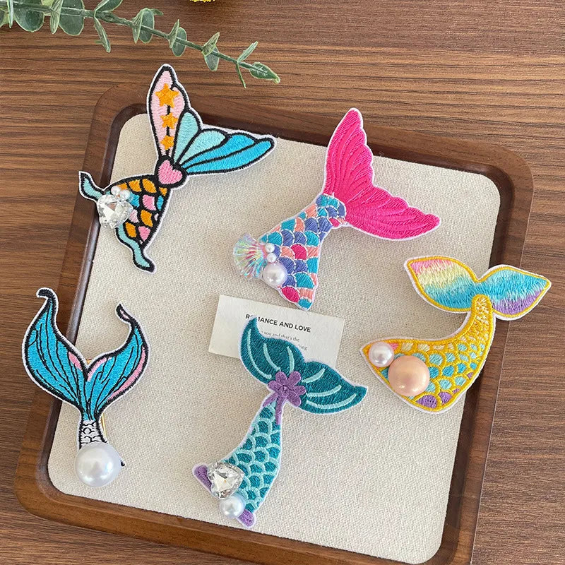 Vacation Simple Style Girl'S Fish Tail Polyester Hair Clip