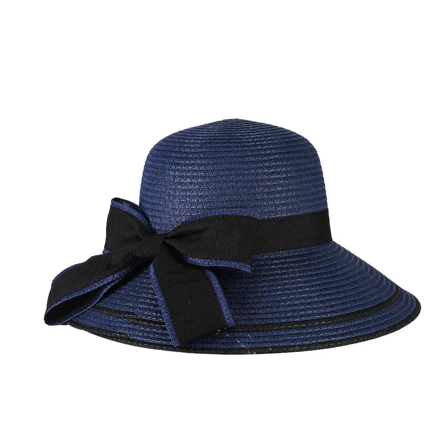 women's casual formal bow knot big eaves baseball cap