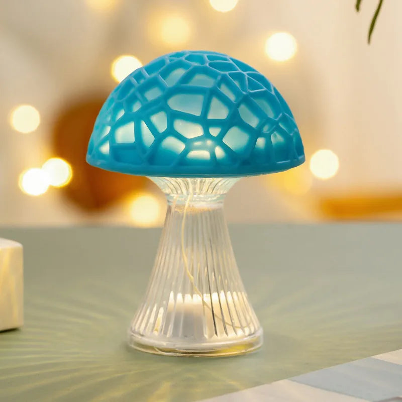Cute Simple Style Mushroom Plastic Night Lights Ornaments Lighting Accessories