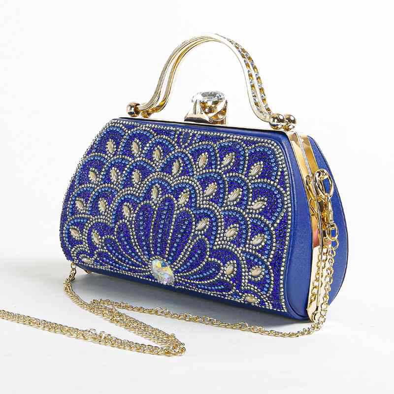 Pink Pu Leather Geometric Square Evening Bags