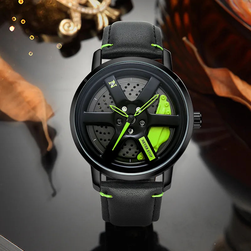 Sports Color Block Buckle Quartz Men's Watches