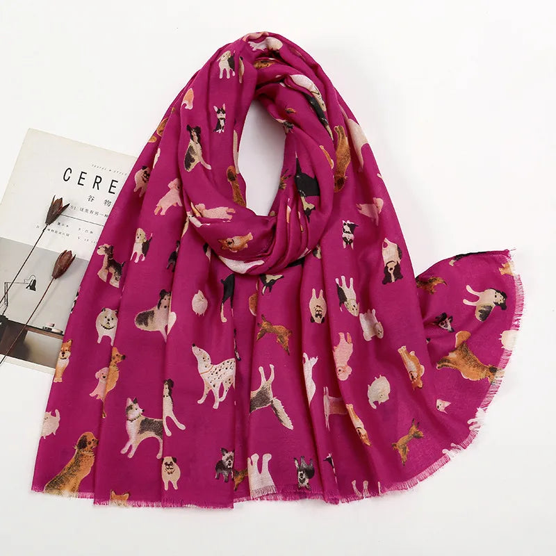 Women's Vacation Simple Style Animal Polyester Scarf