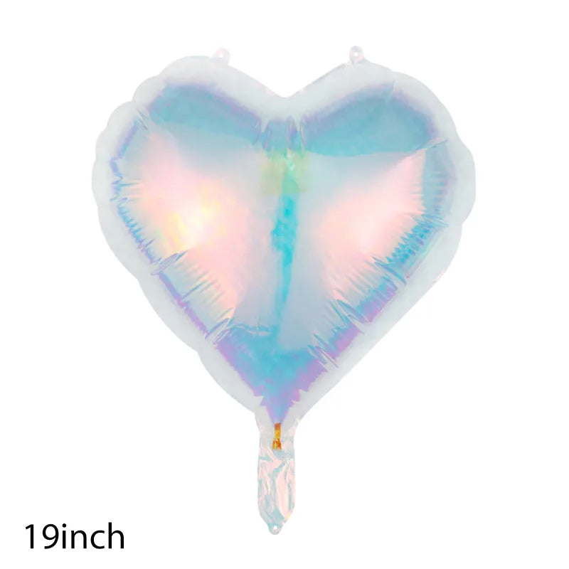 Birthday Casual Sweet Star Heart Shape Butterfly Aluminum Film Party Festival Balloons