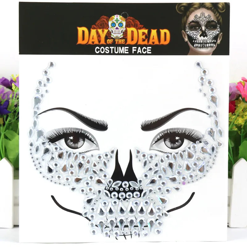 Halloween Solid Color Arylic Tattoos & Body Art 1 Piece