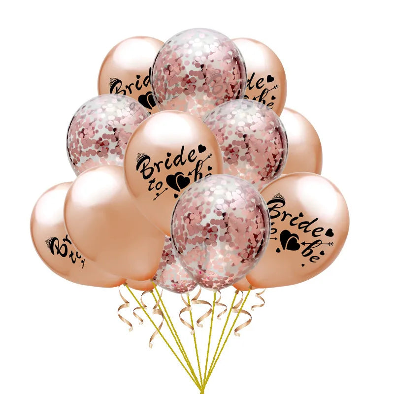 wedding season Cute Letter Heart Shape Emulsion Wedding Balloons Balloons
