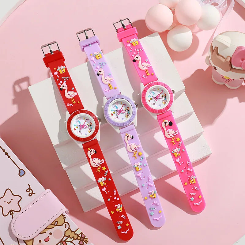 New color shell watch children's promotional gifts quartz watch ins wind boys and girls color cartoon watch wholesale