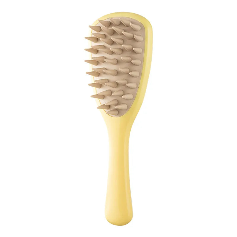 new ginkgo leaf shampoo massager silicone thick tooth belt handle shampoo comb long handle shampoo artifact