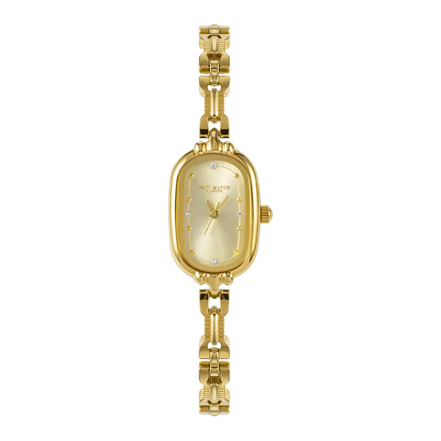 simple style solid color jewelry buckle quartz women's watches