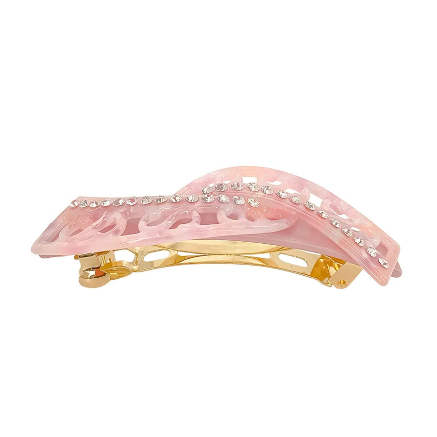 Elegant Sweet Acetate Hair Clip Trendy Cool Simple Diamond Barrette Women's New Style Spring Clamp Hair Accessories