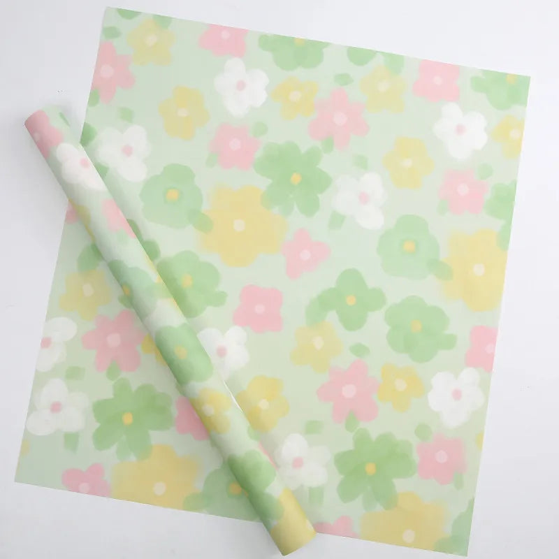 Cute Sweet Flower Paper Date Festival Gift Wrapping Supplies Party Supplies Gift Wrapping Supplies 1 Set